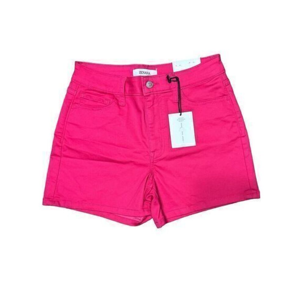 Zenana High Rise Denim Pink Fusia Stretch Size Medium‎ New Pockets Woman's